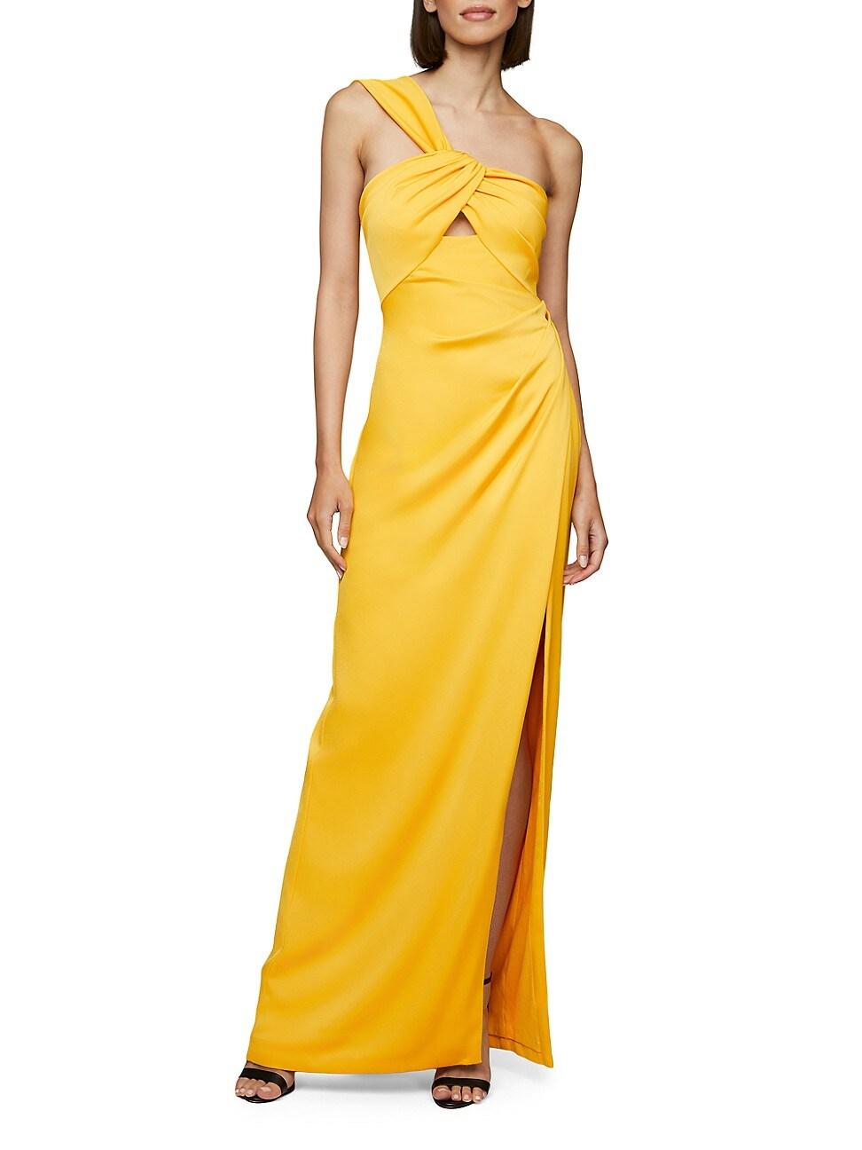 Womens Blaise Asymmetric Satin Dress Product Image