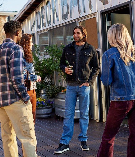 Wrangler® Regular Fit Straight Leg Stretch Denim Jeans Product Image