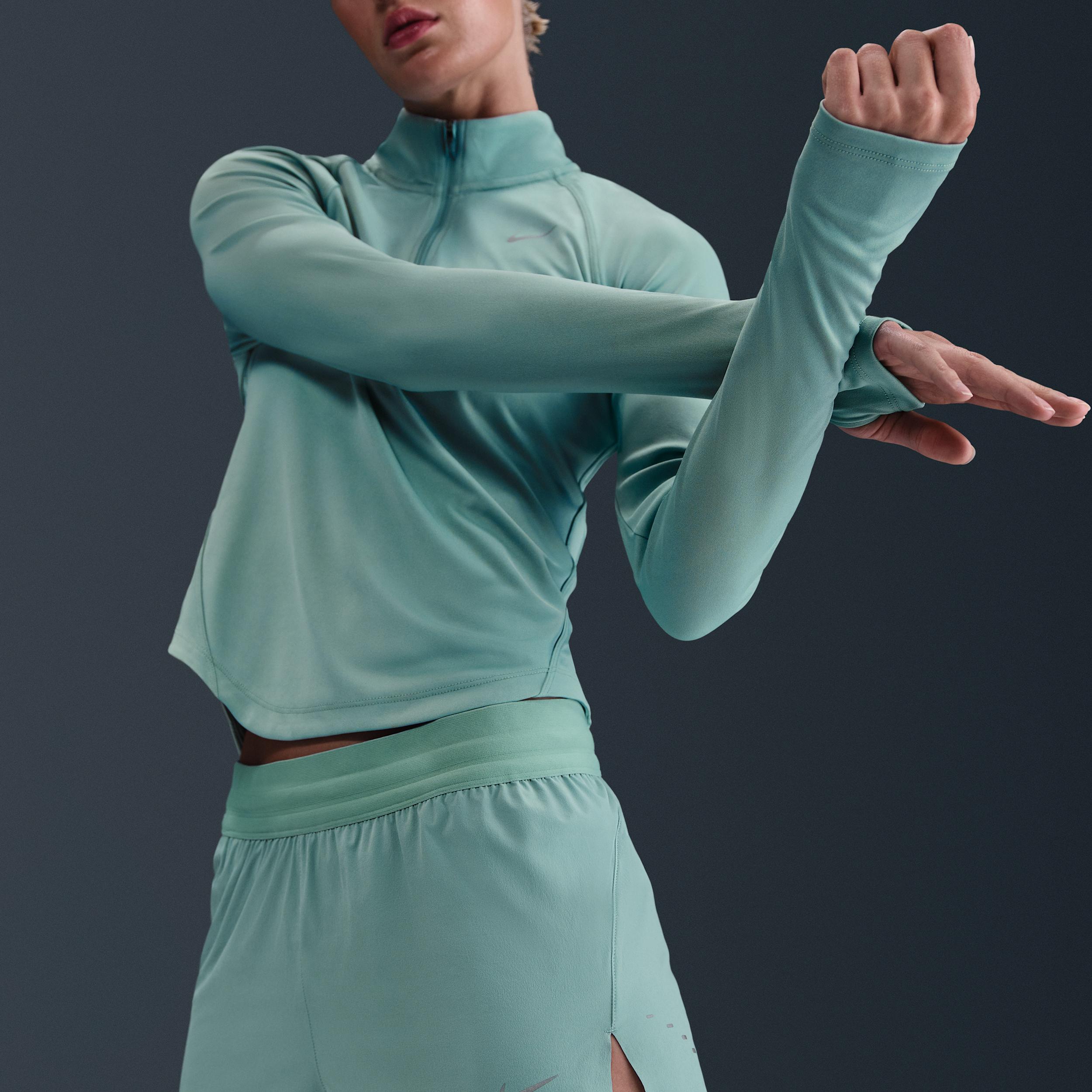 Nike Womens Swift Dri-FIT Mid-Rise 2.5 Brief-Lined Running Shorts | HQ0638-017 Product Image