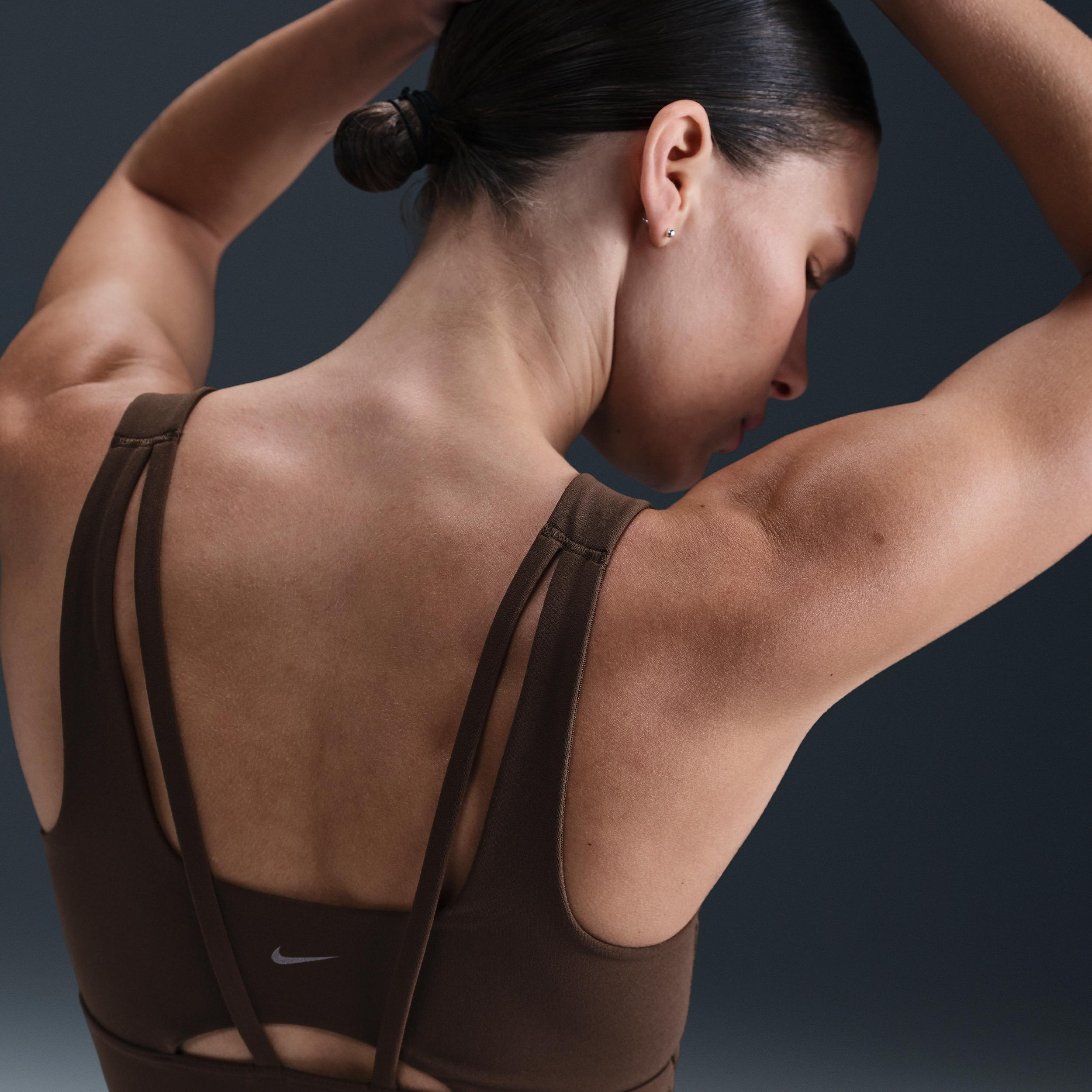 Nike Womens Zenvy Medium-Support Padded Longline Sports Bra | DO6619-441 Product Image