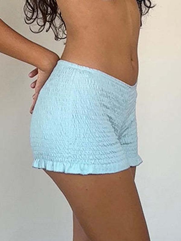 Solid Color Tight Shorts Product Image