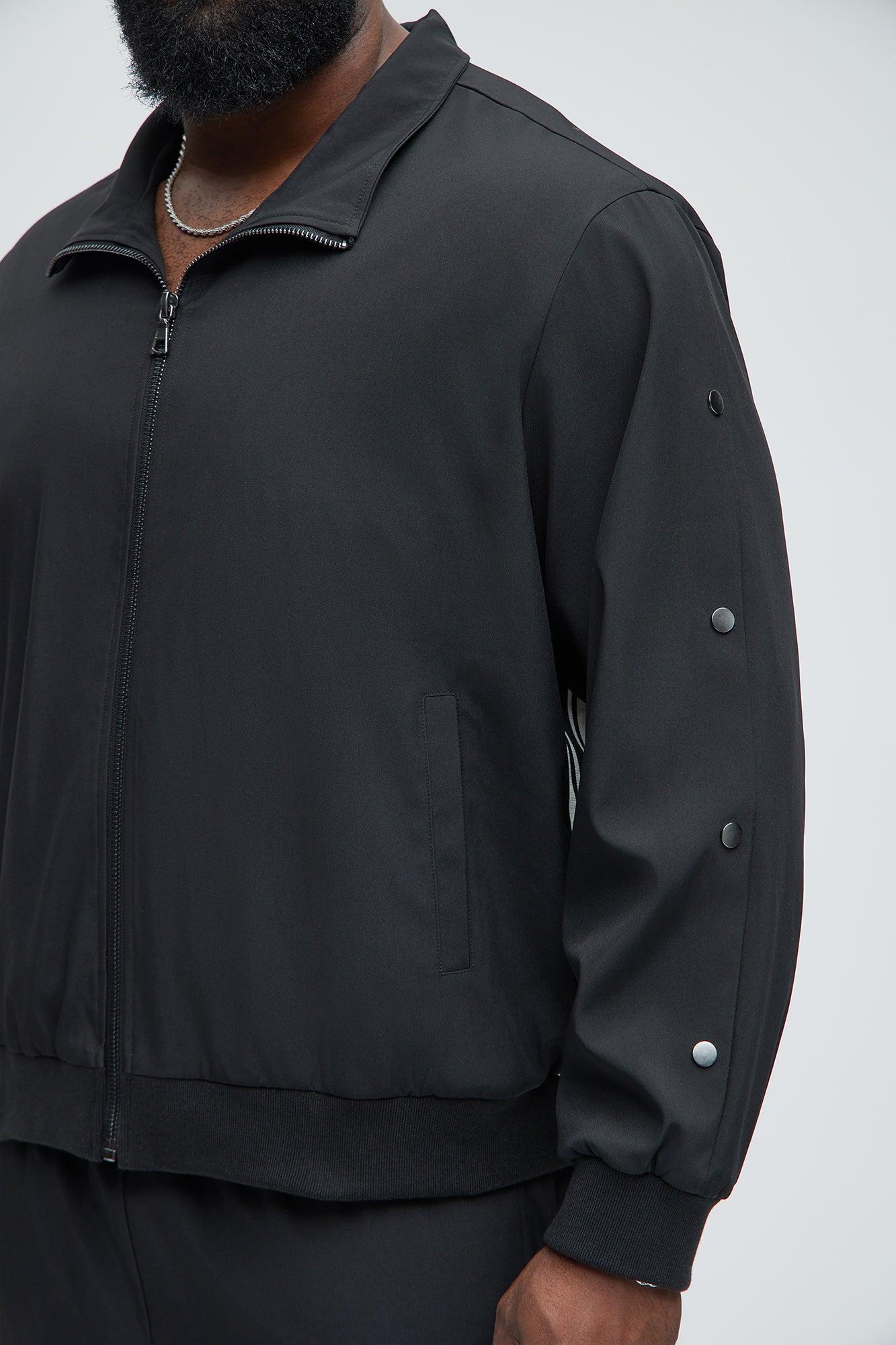 Standout Striped Track Jacket - Black Product Image