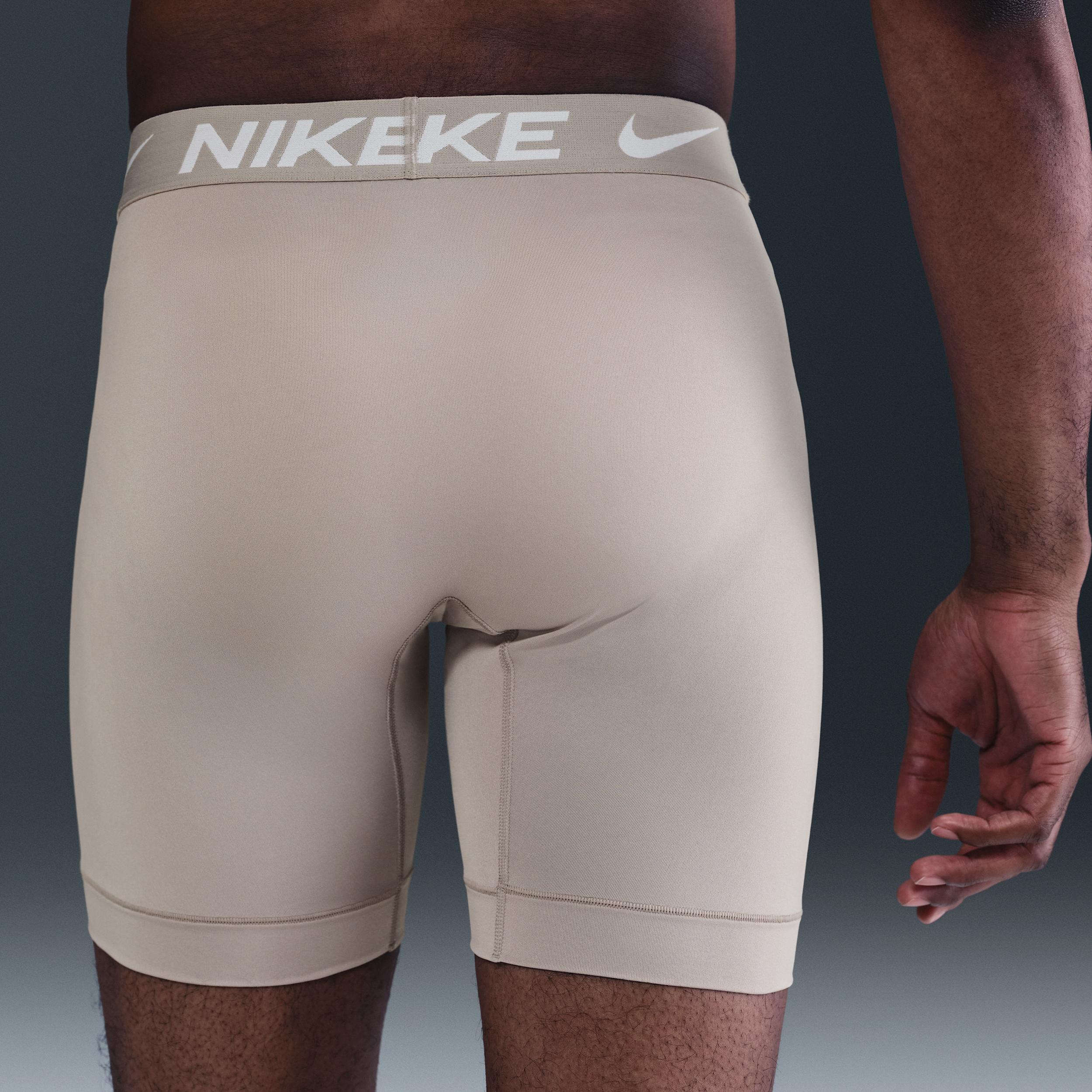 Nike Mens Dri-FIT Essential Micro Long Boxer Briefs (3-Pack) | KE1158-032 Product Image