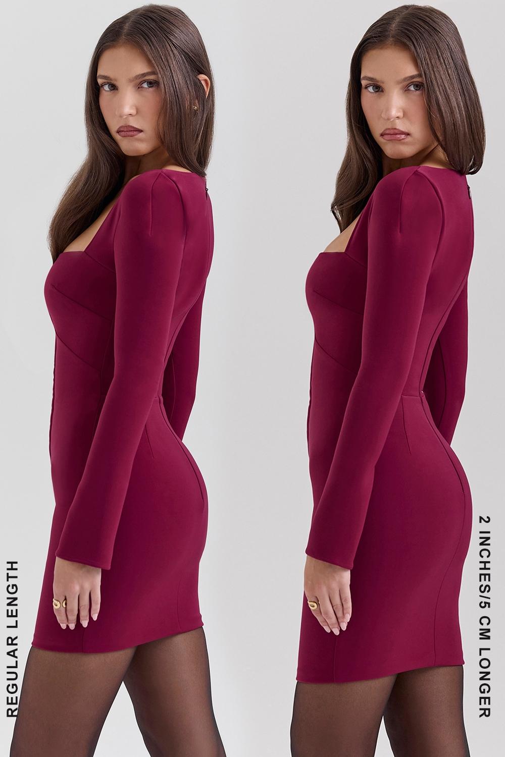 Selene  berry bodycon mini dress - sale Product Image