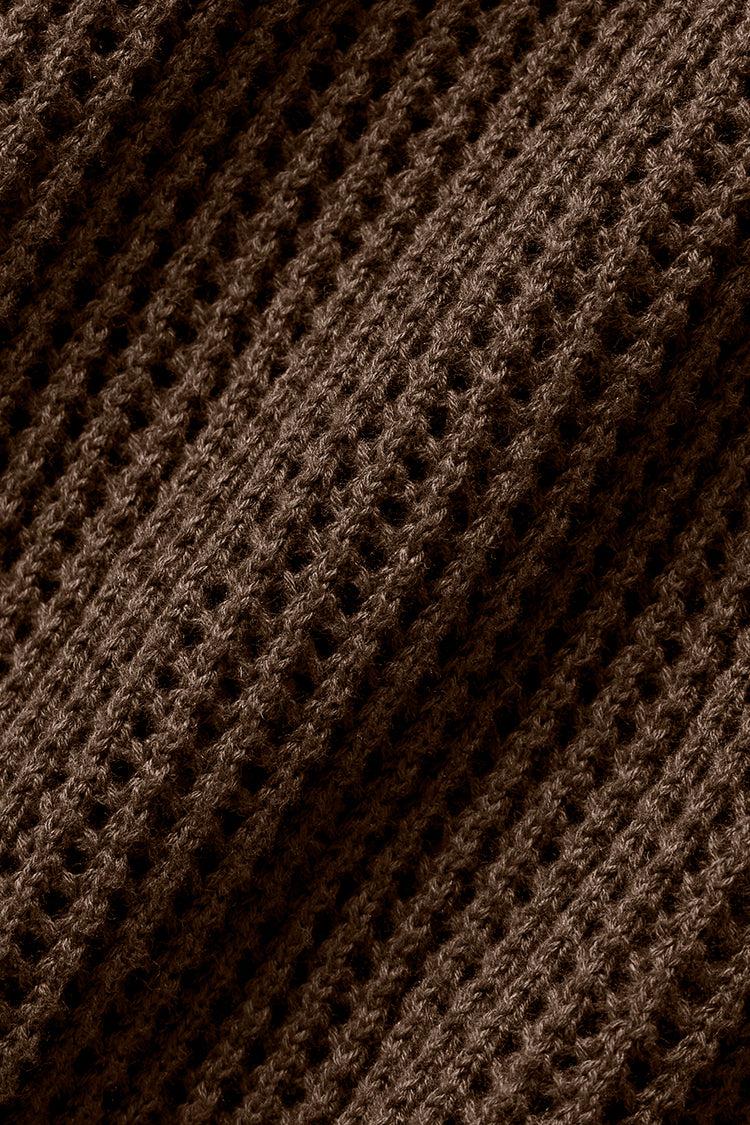 Open-Knit Polo - Espresso Male Product Image