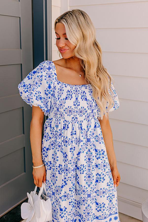 Courtyard Charm Floral Maxi Dress Product Image