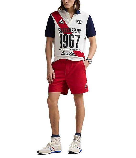 Polo Ralph Lauren Classic Fit Mesh Graphic Short Sleeve Polo Shirt Product Image