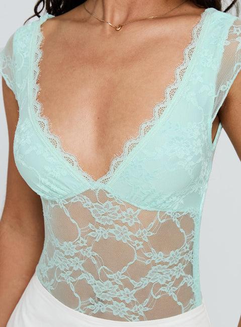 Tantalize Bodysuit Blue Product Image