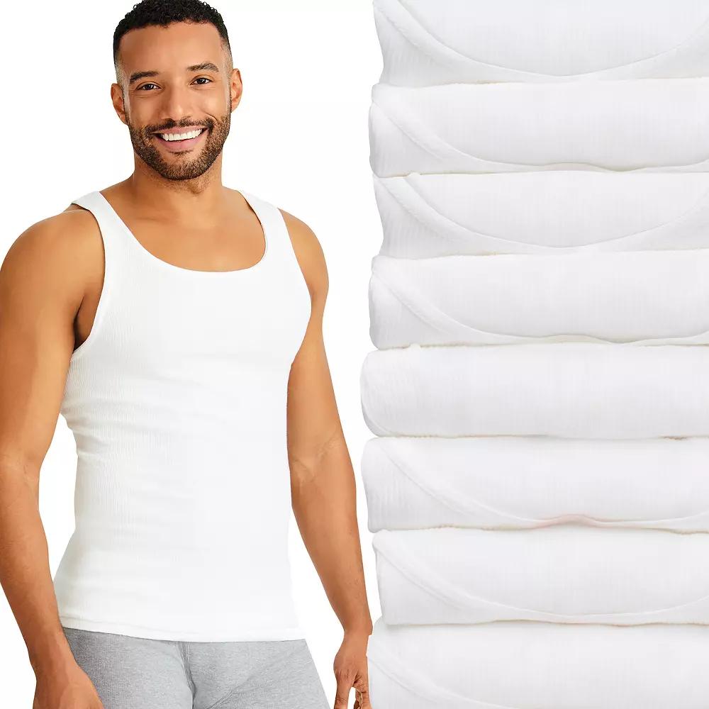 Men's Hanes® 7-Pack ComfortSoft Ultimate Tank Undershirt,  Product Image