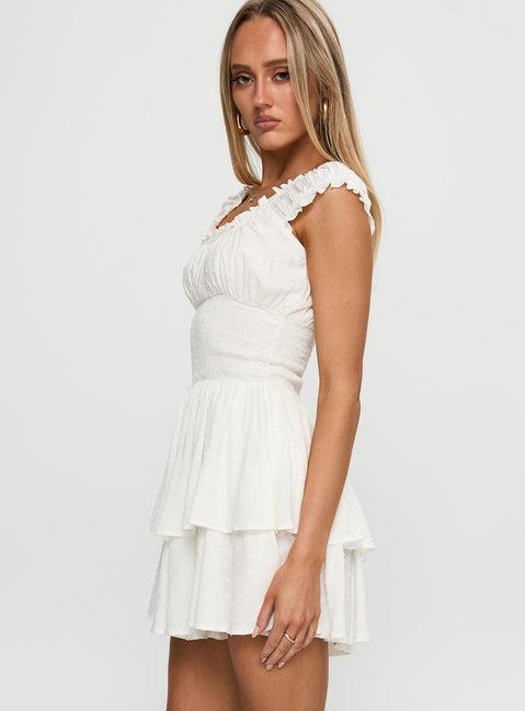 The Love Galore Romper White Lower Impact Product Image