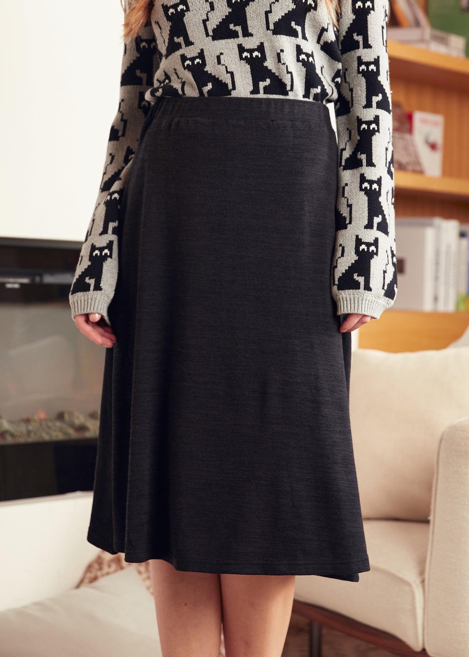 Excellence Attained Knit Midi Skirt Product Image