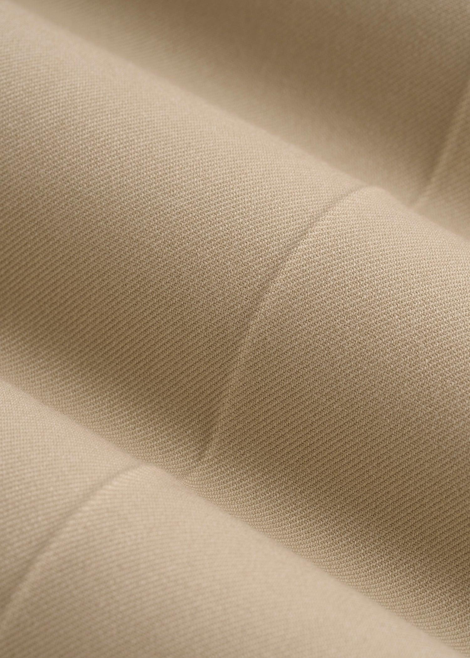 Relaxed Pleated Trousers for Tall Men in Light Khaki Male Product Image