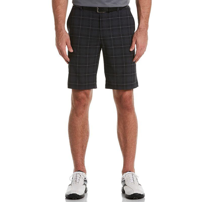 Men's Grand Slam 10" MotionFlow 360 Plaid Golf Shorts, Size: 42, Black Product Image