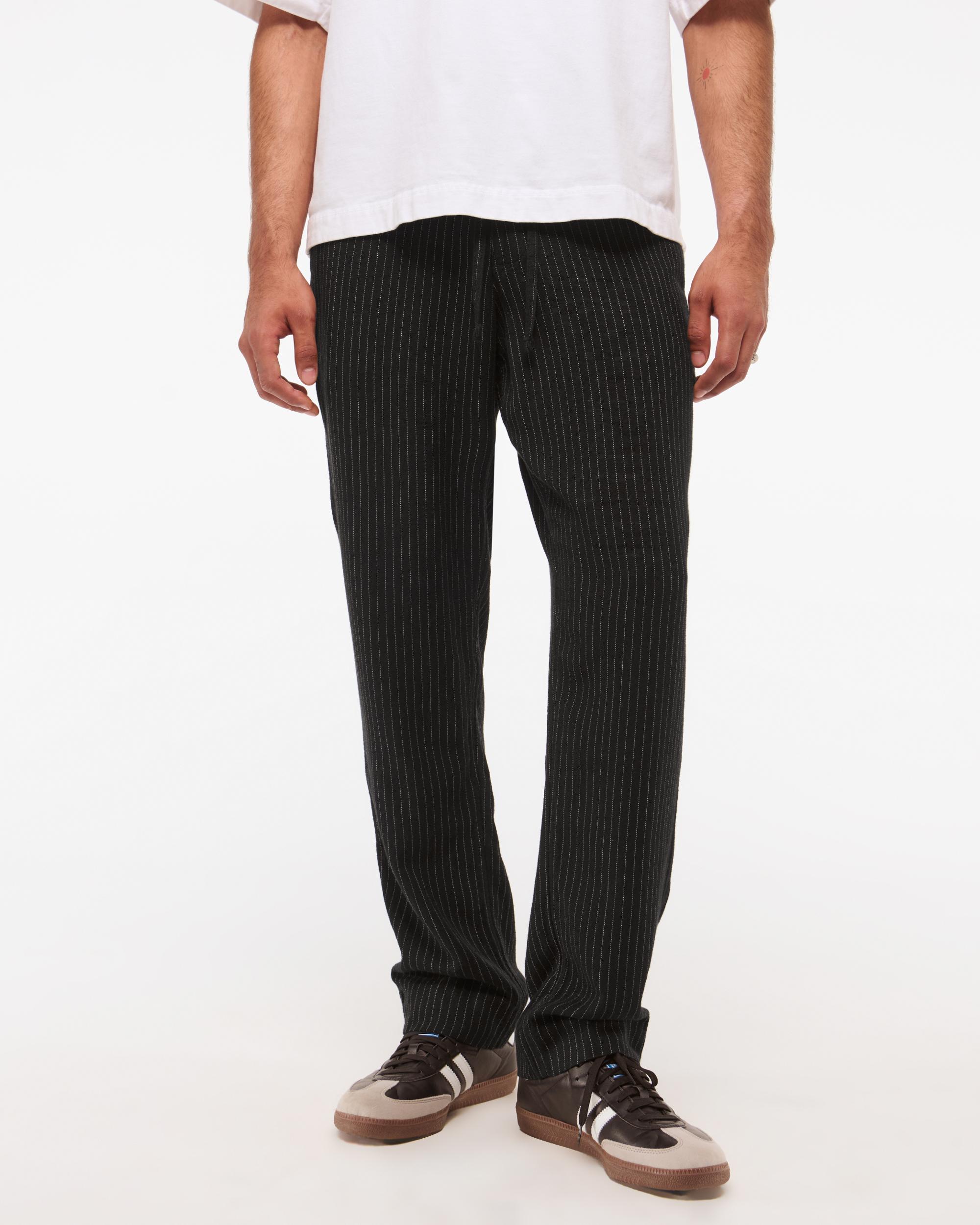 Loose Tailored Linen-Blend Pull-On Pant Product Image