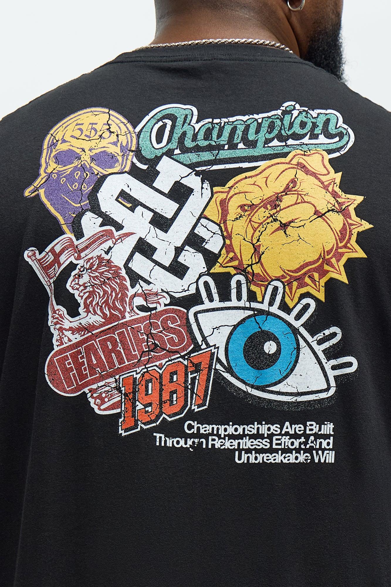 Champions Are Built Thru Effort Short Sleeve Tee - Black Male Product Image