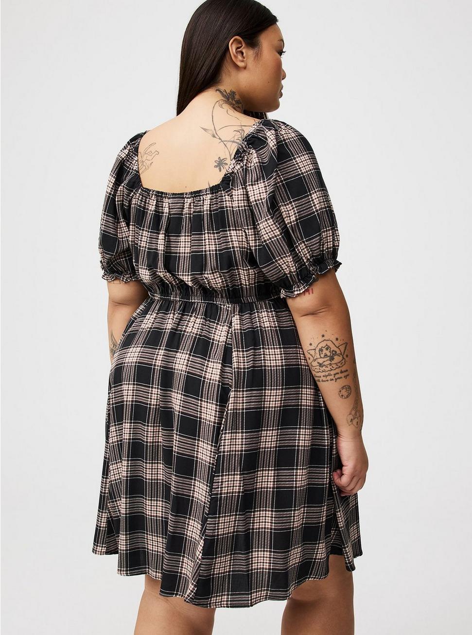 Mini Puff-Sleeve Dress Product Image