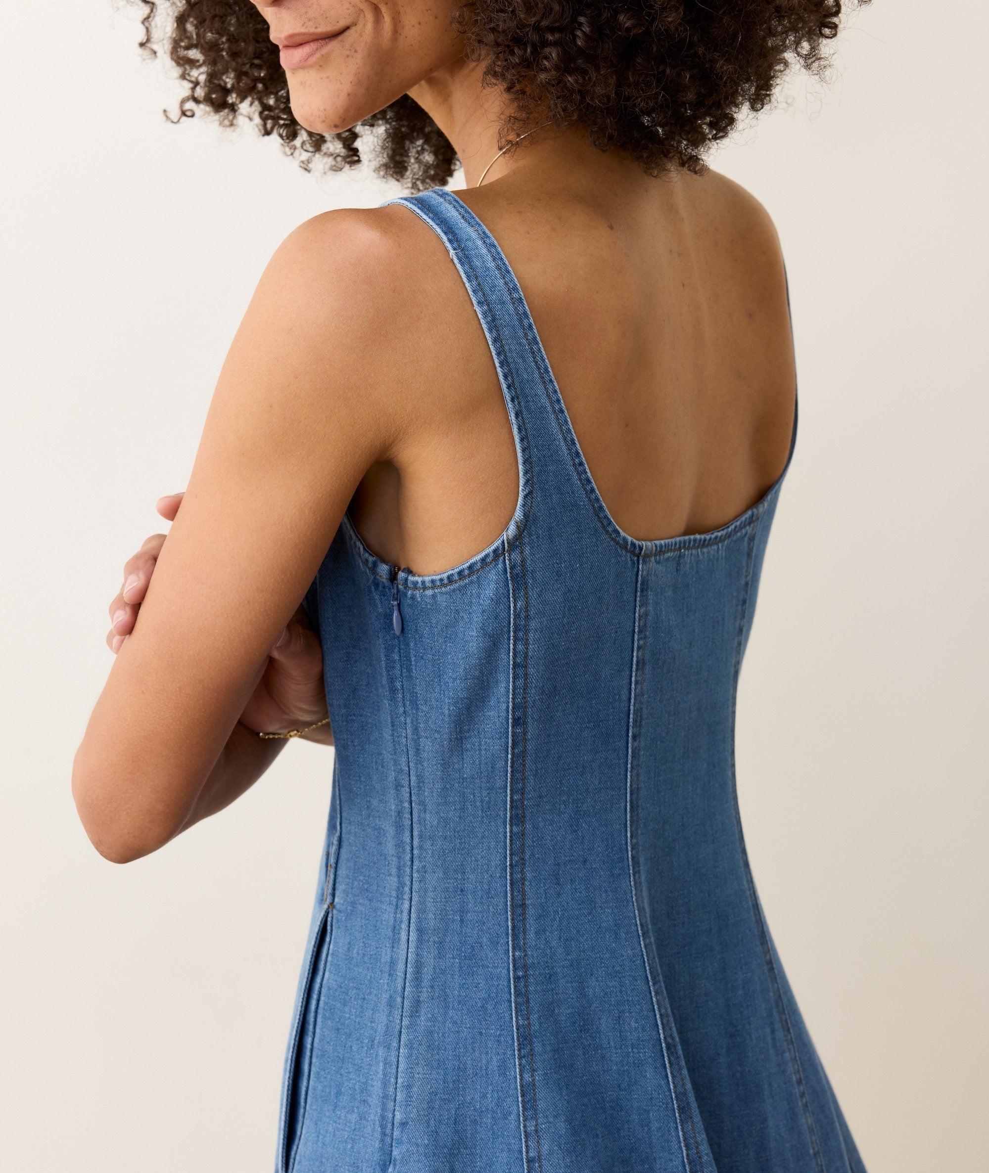 Roan Denim Maxi Dress Product Image
