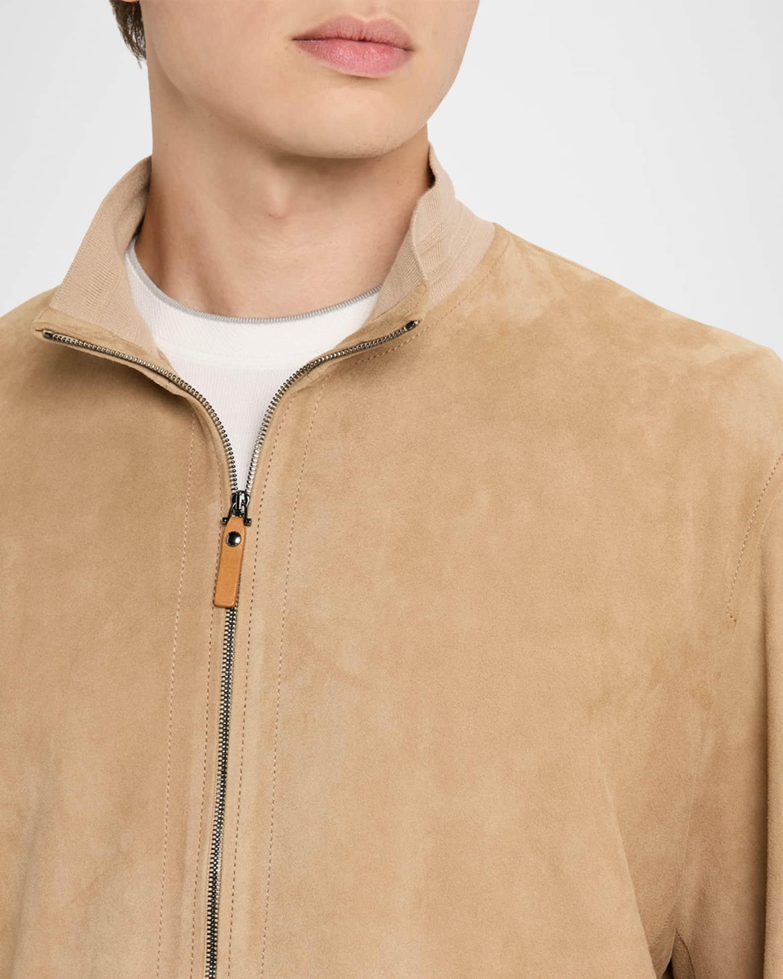 Men's Suede Full-Zip Blouson  Product Image
