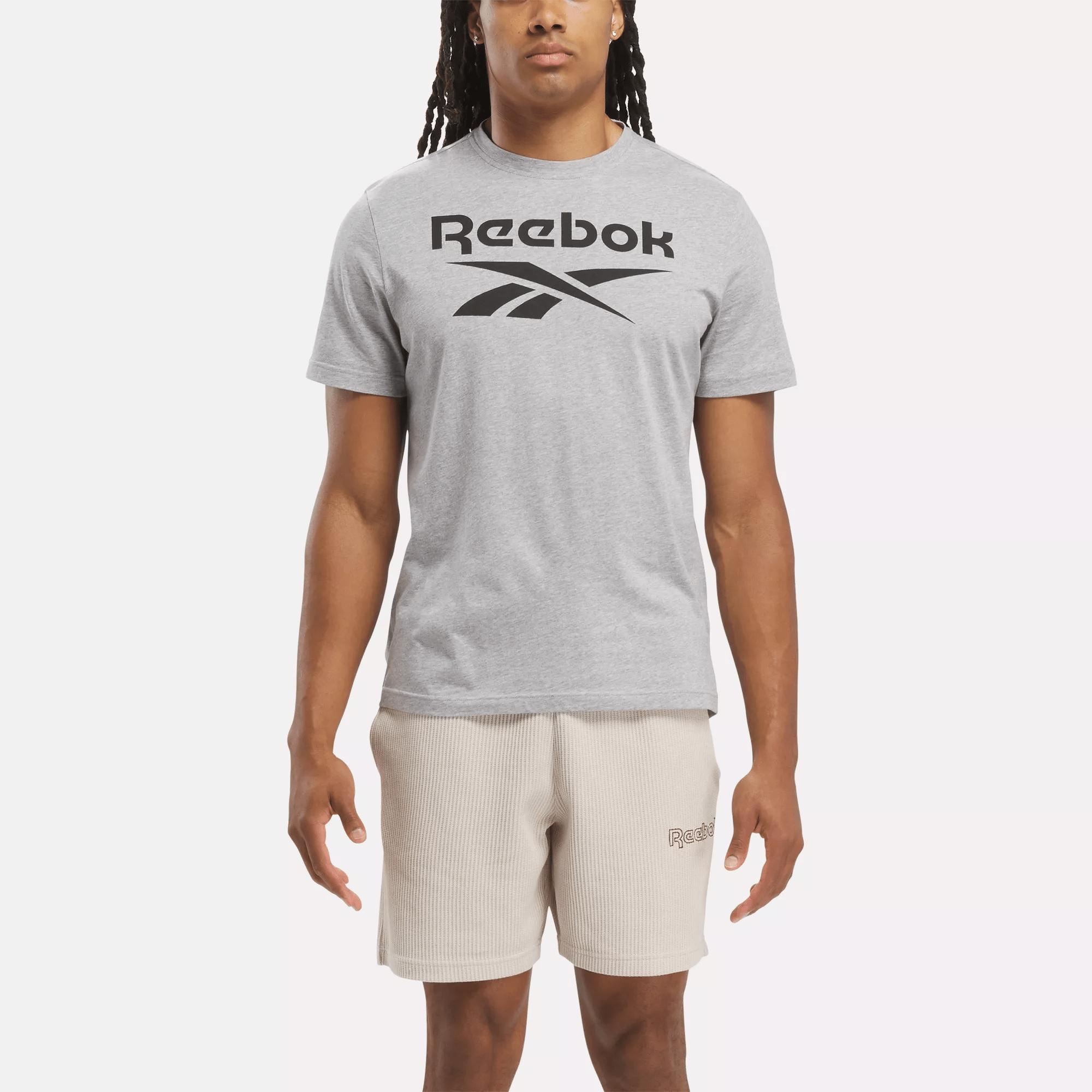 Men's Reebok Identity Big Stacked Logo T-Shirt Male Product Image