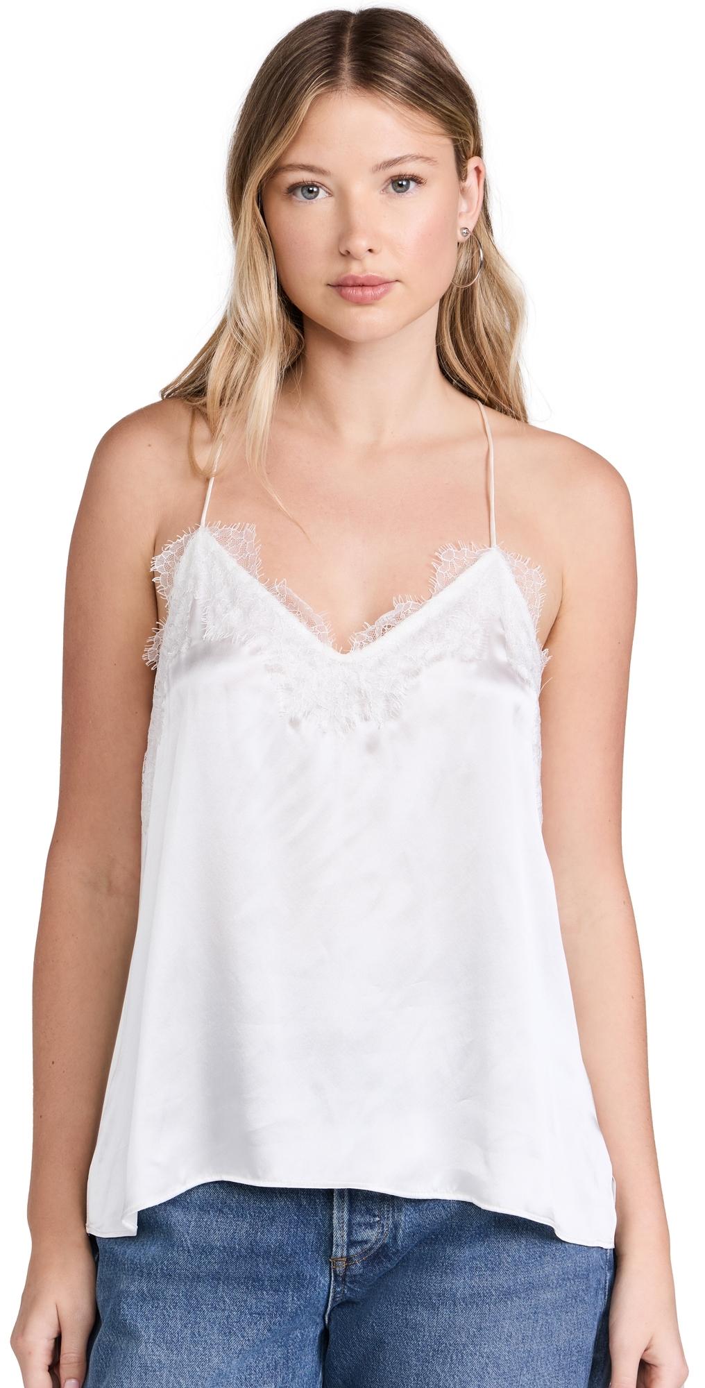 Womens Racer Silk Charmeuse Camisole Product Image