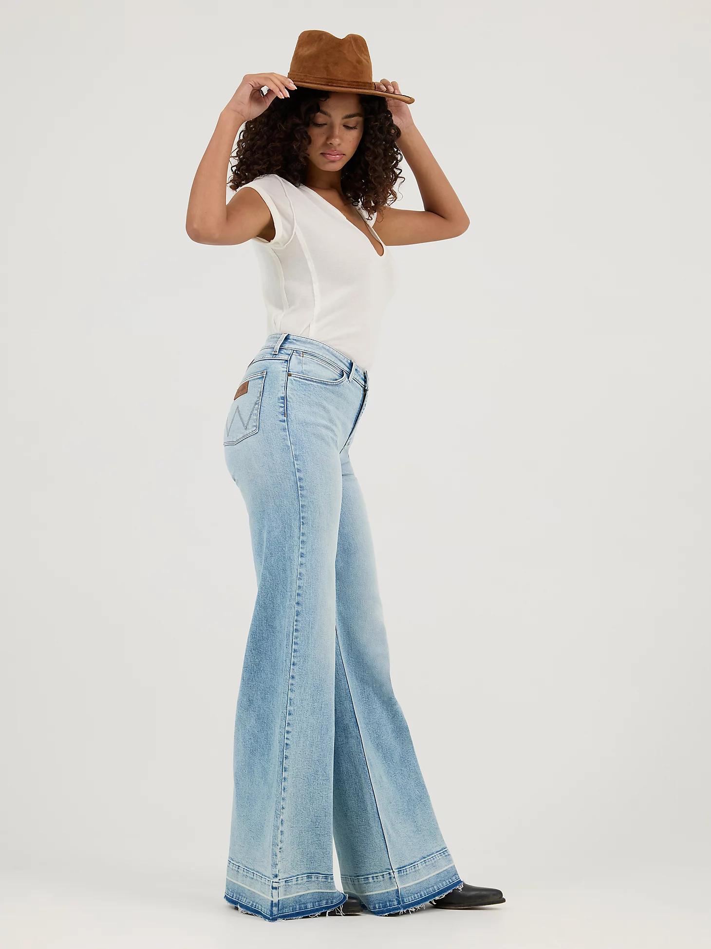 Women's High Rise Wide Leg Jean | Women's JEANS | Wrangler® Product Image