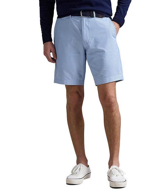 Polo Ralph Lauren Stretch Tailored Fit Pin Dot Performance Tech 9#double; Inseam Shorts Product Image
