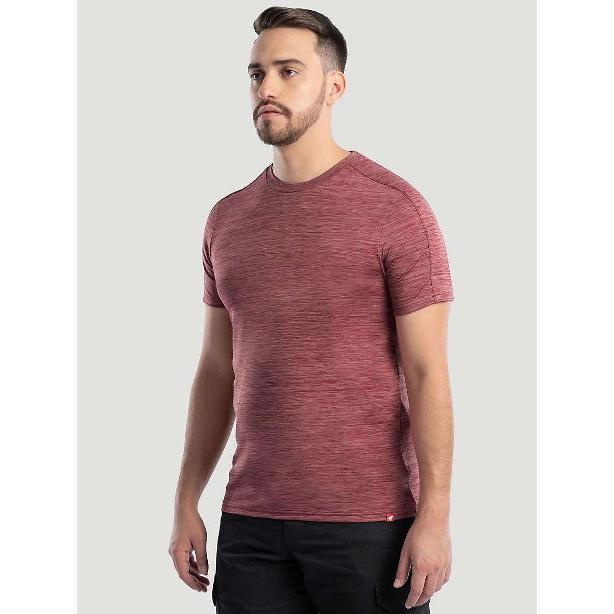 Men's Performance Crew Neck T-Shirt in Ruby Wine Product Image