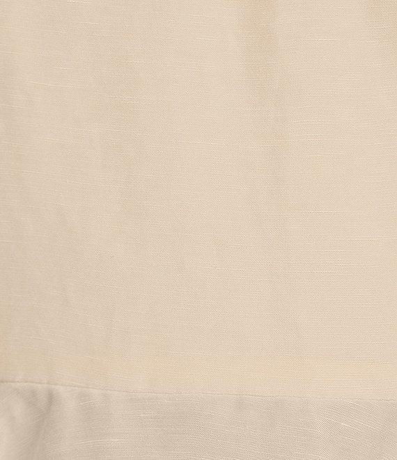 Antonio Melani Coordinating Sandy Linen Blend Rope Halter Peplum Blouse Product Image