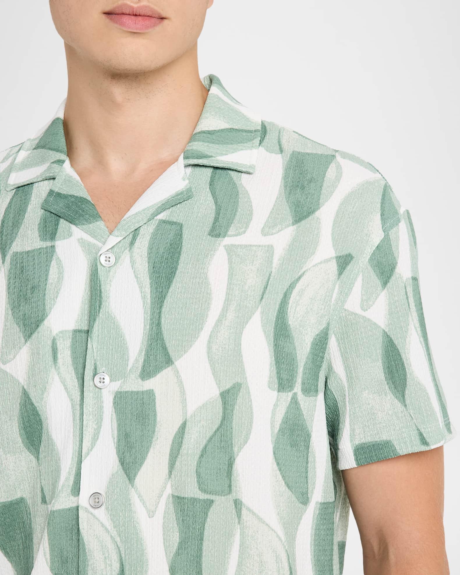 Men's Taro Textured Abstract Camp Shirt Product Image