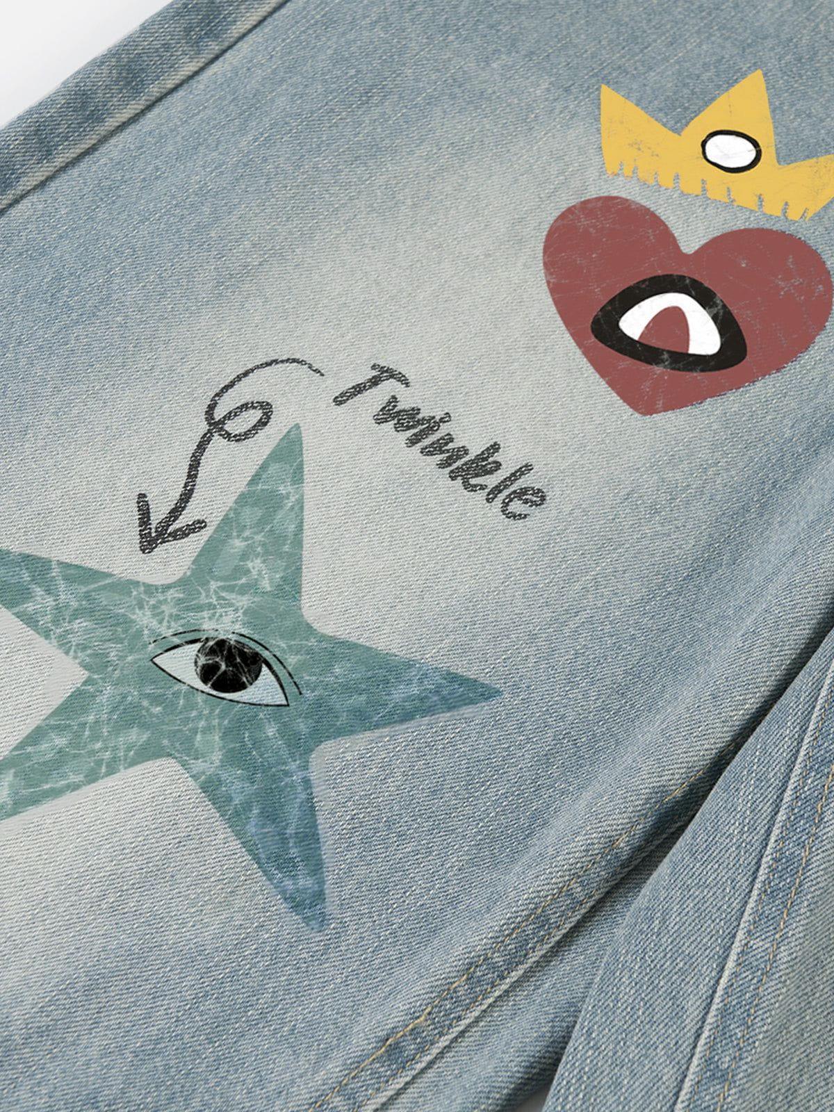 Aelfric Eden Animal Graphic Jeans Product Image