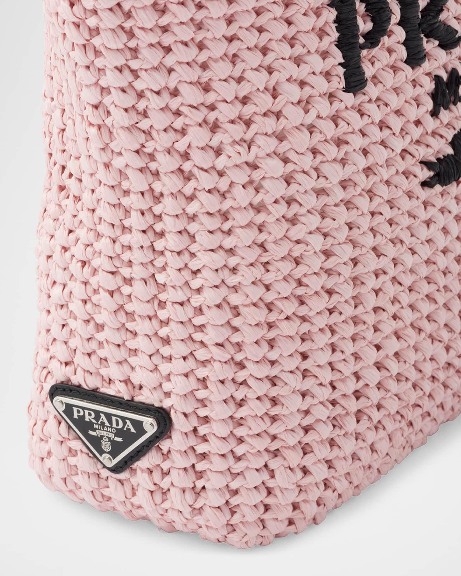 Small Embroidered Crochet Tote Bag Product Image