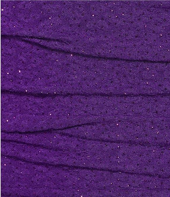 Honey and Rosie Adjustable Spaghetti Strap Cowl Neck Fitted Short Shirred Dress Product Image