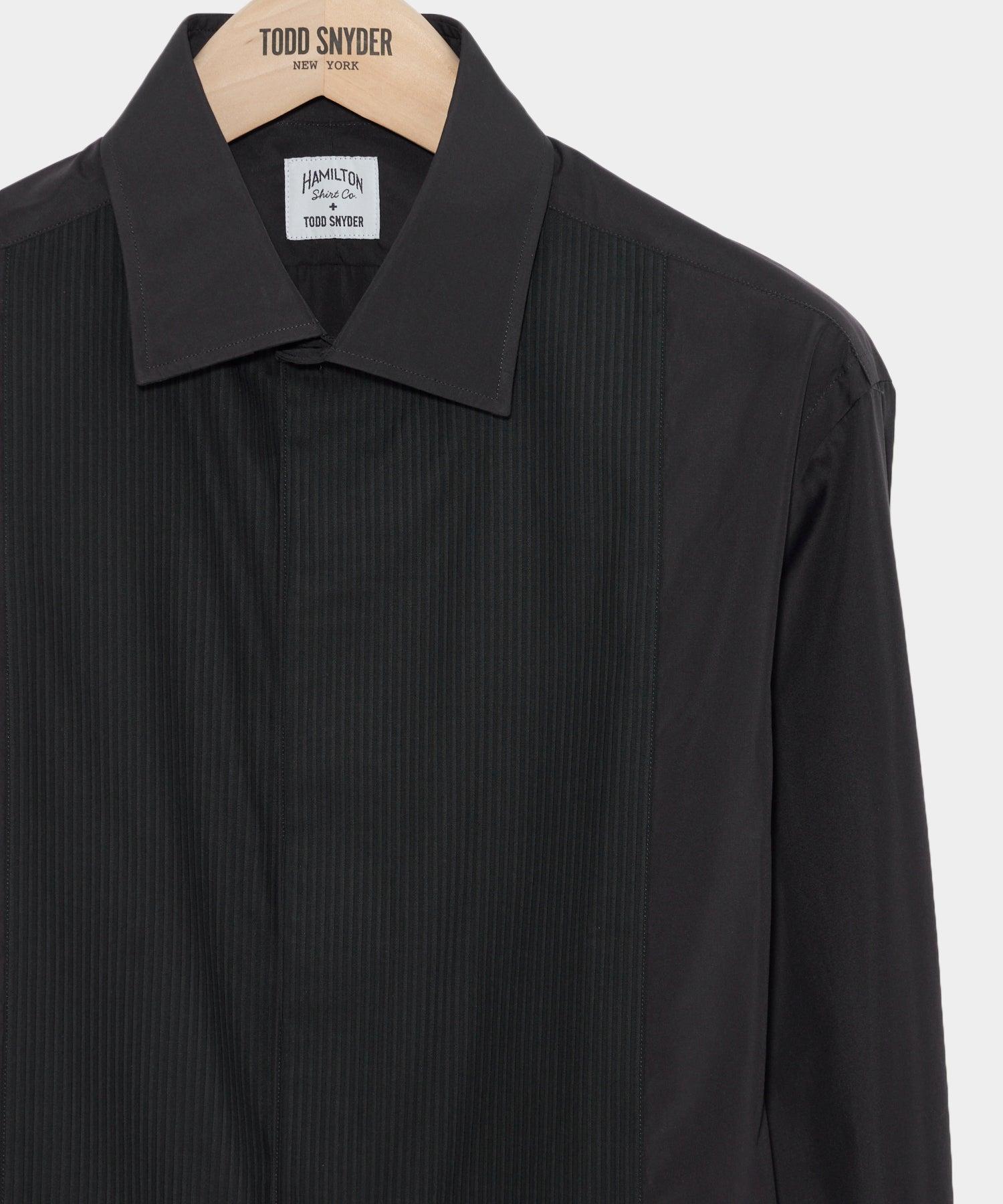 Hamilton + Todd Snyder Cotton Pleated Spread Collar Tuxedo Shirt Product Image