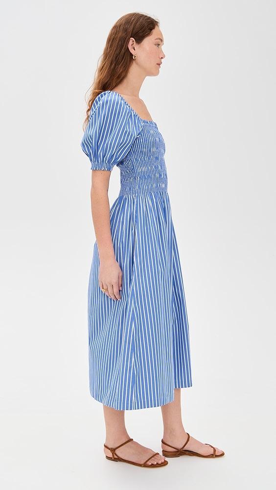 Madewell Smocked Puff Sleeve Midi Dress | Shopbop Product Image