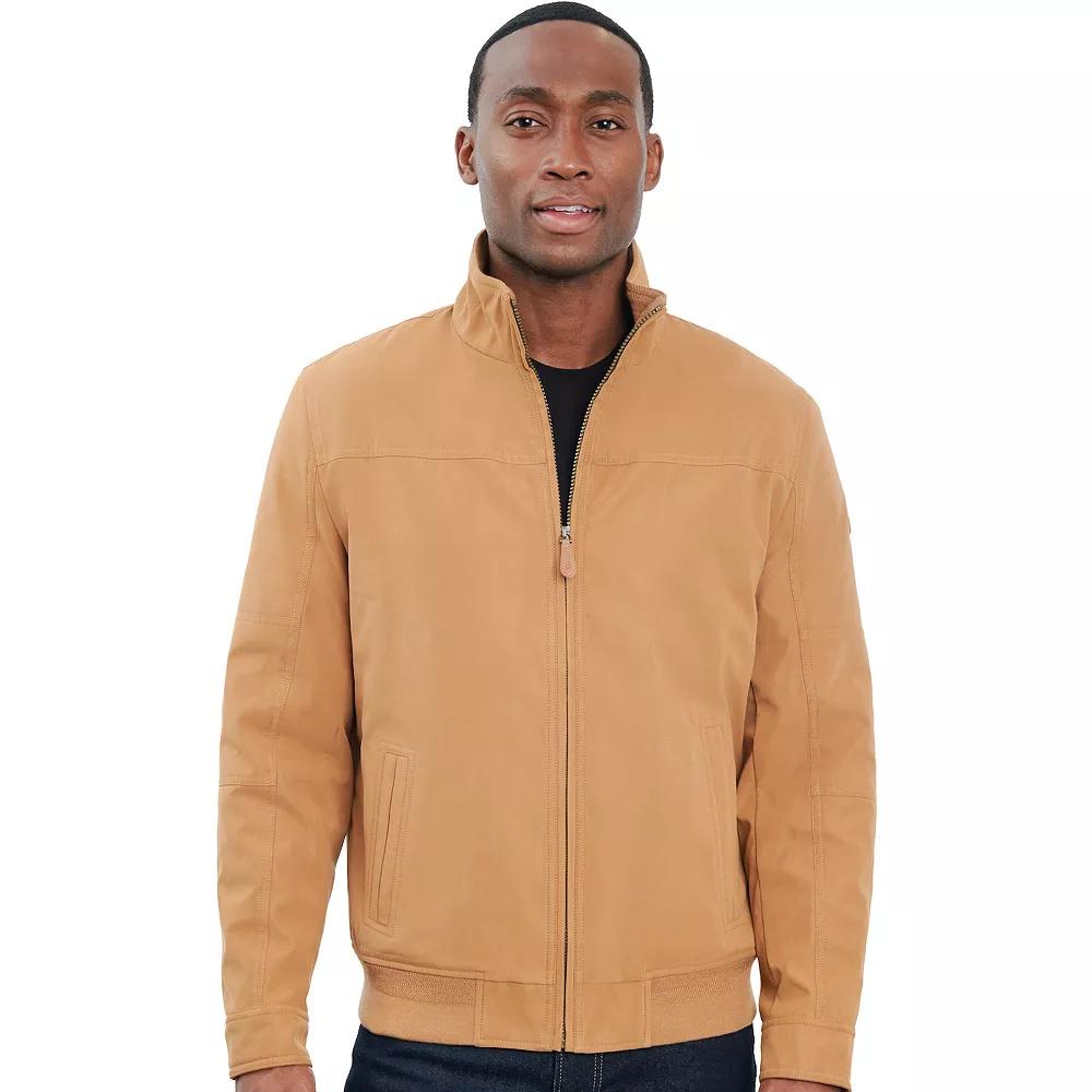 Men's London Fog Sherpa-Lined Microfiber Bomber Jacket, Size: XL, Whiskey Product Image