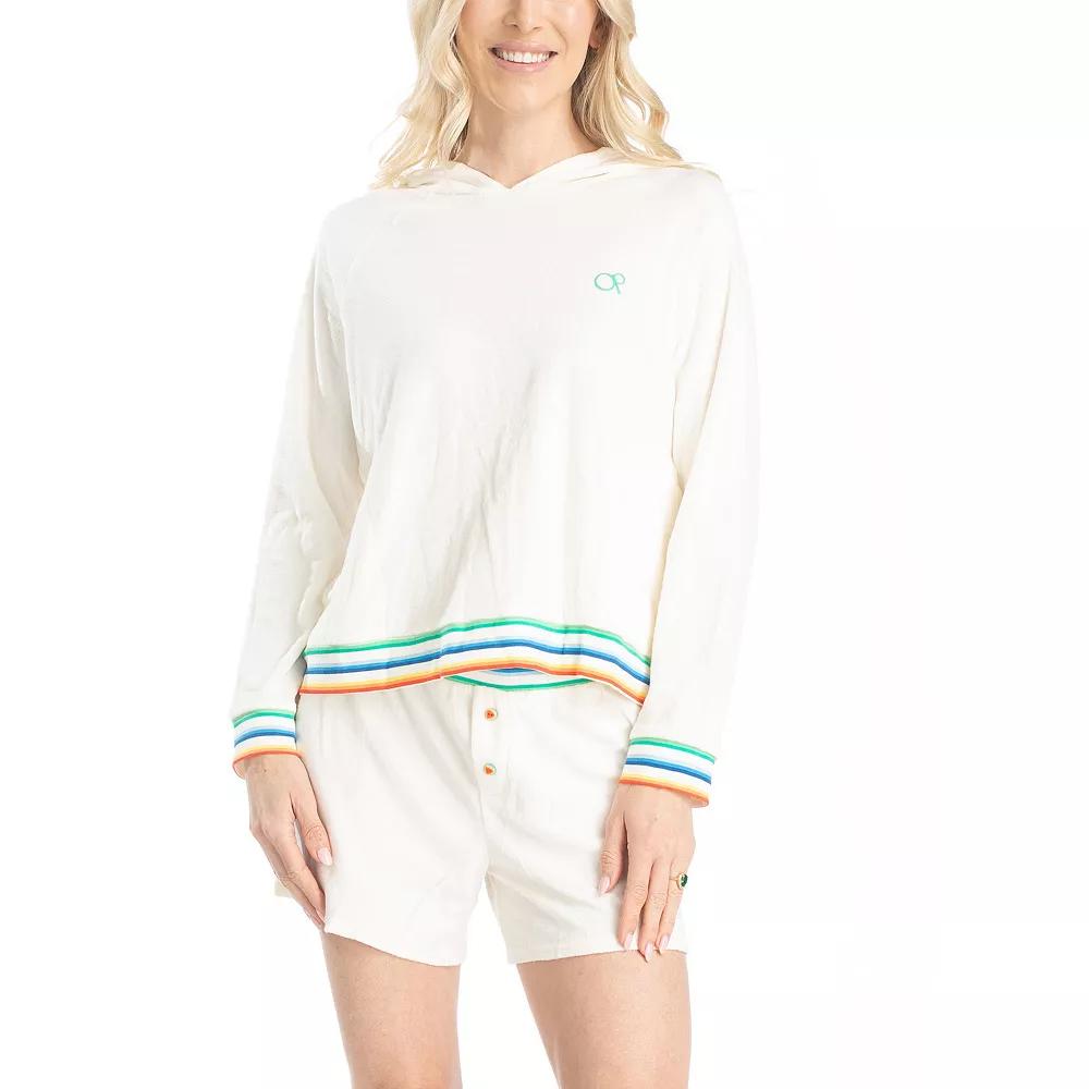 Women's Ocean Pacific® Sunset Chaser Hoodie and Shorts Set,  Product Image