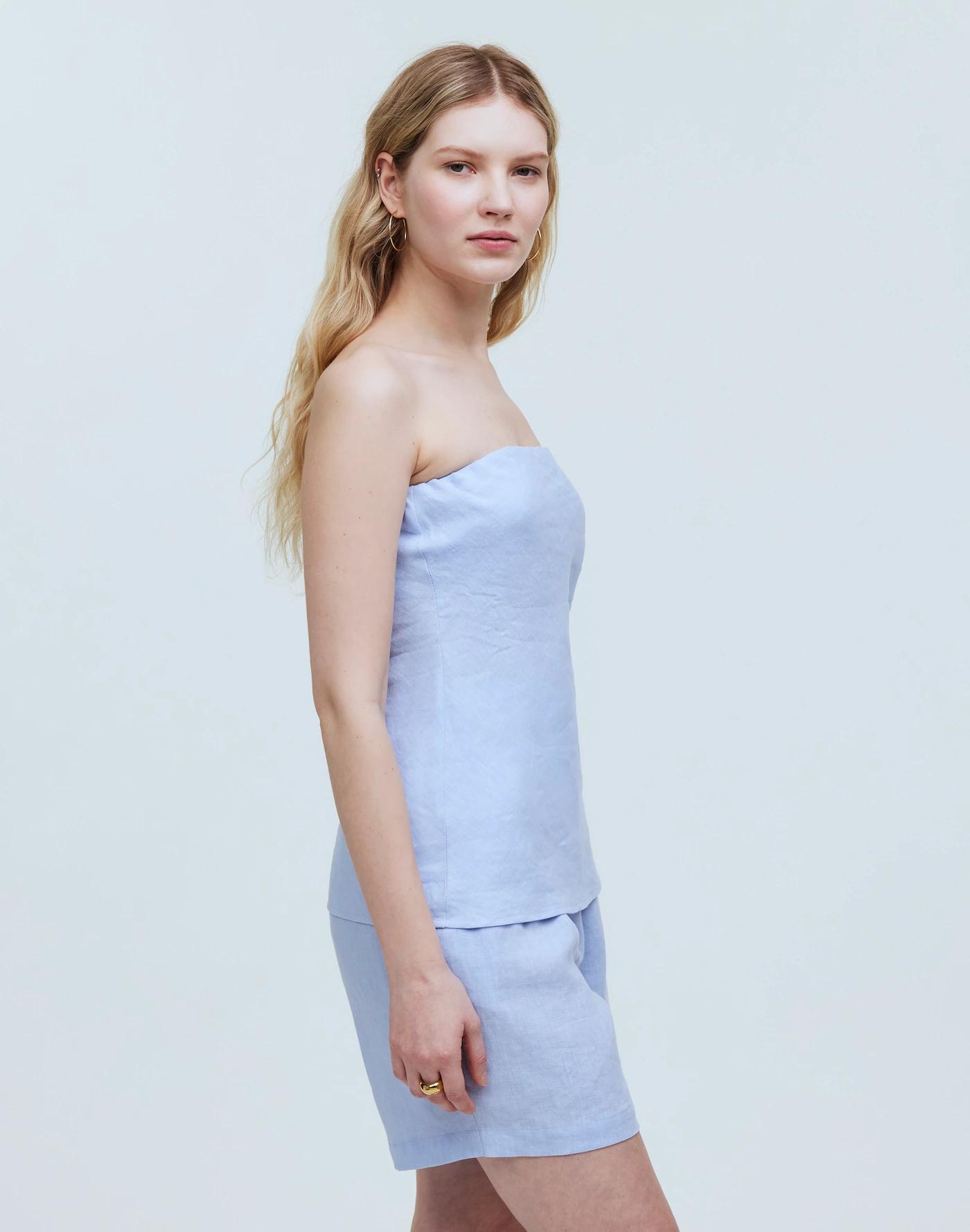 Donni Linen Tube Top Product Image