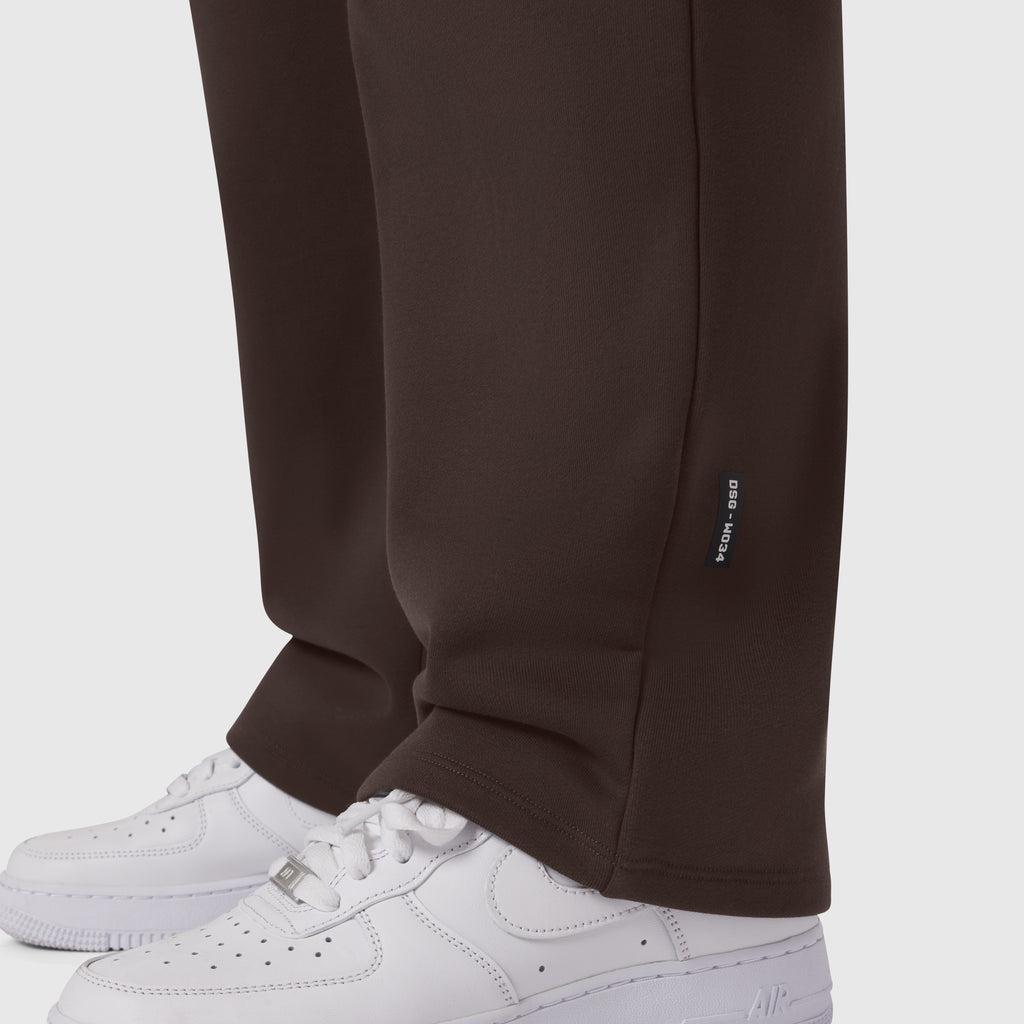 W034. Sorona® Terry Straight Leg Sweats - Dark Earth Product Image