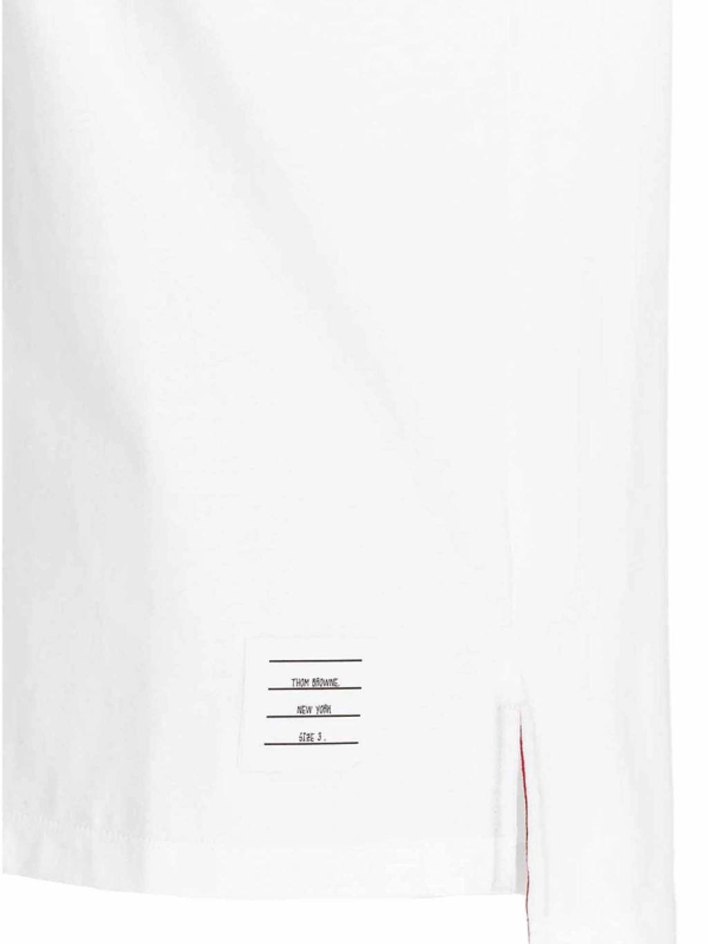 THOM BROWNE Oversized Pocket T-shirt Clothing In White Product Image