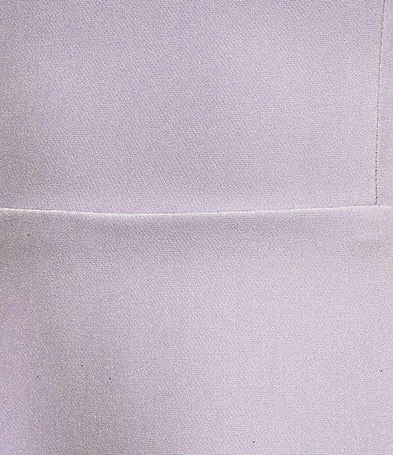 Dear Moon Scuba Spaghetti Strap Square Neck Tie Back Double Ruffle Dress Product Image