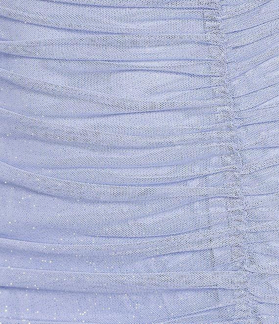 Pear Culture Glitter Mesh Sheath Knee Length Dress Product Image