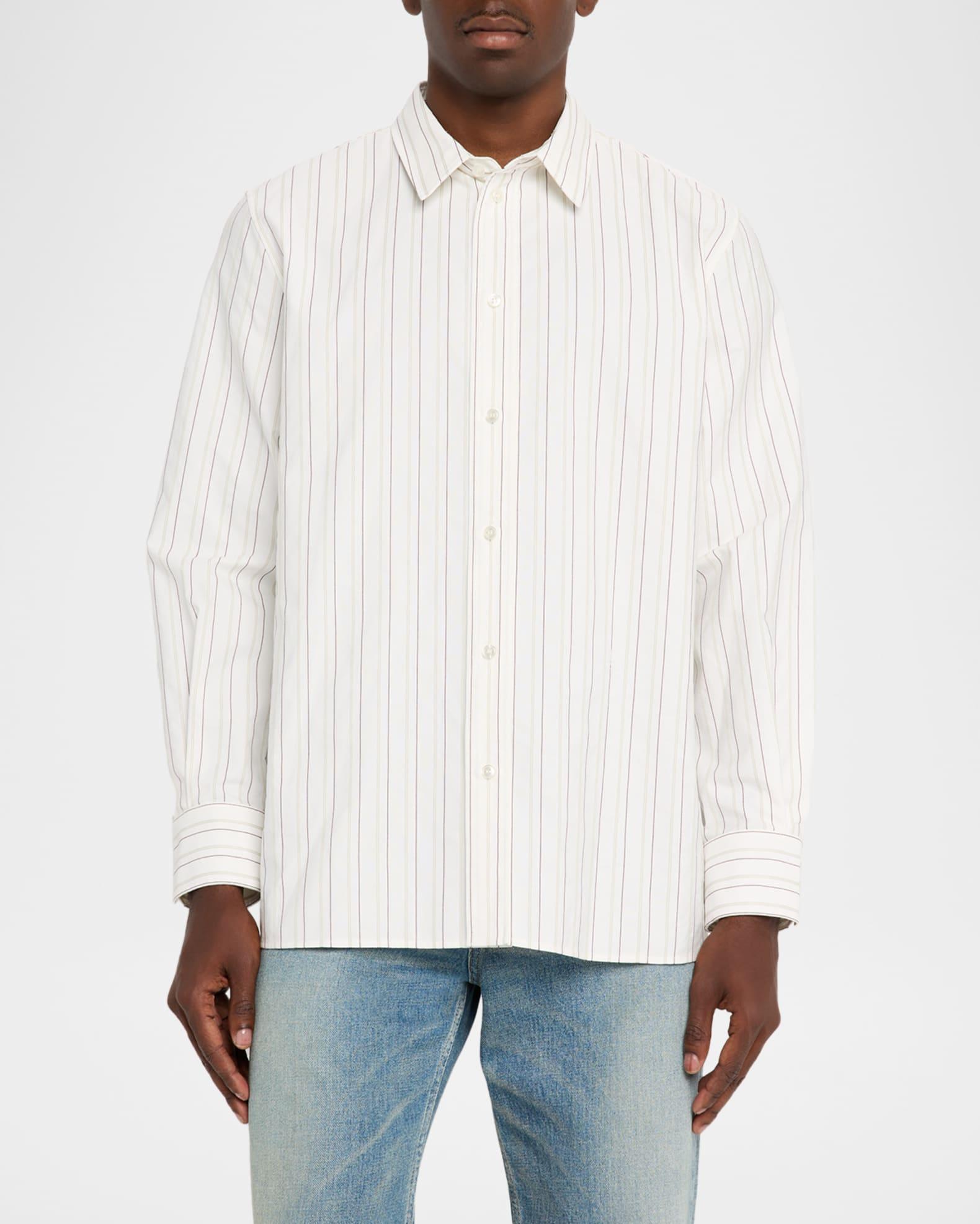 Men's Striped Sport Shirt Product Image
