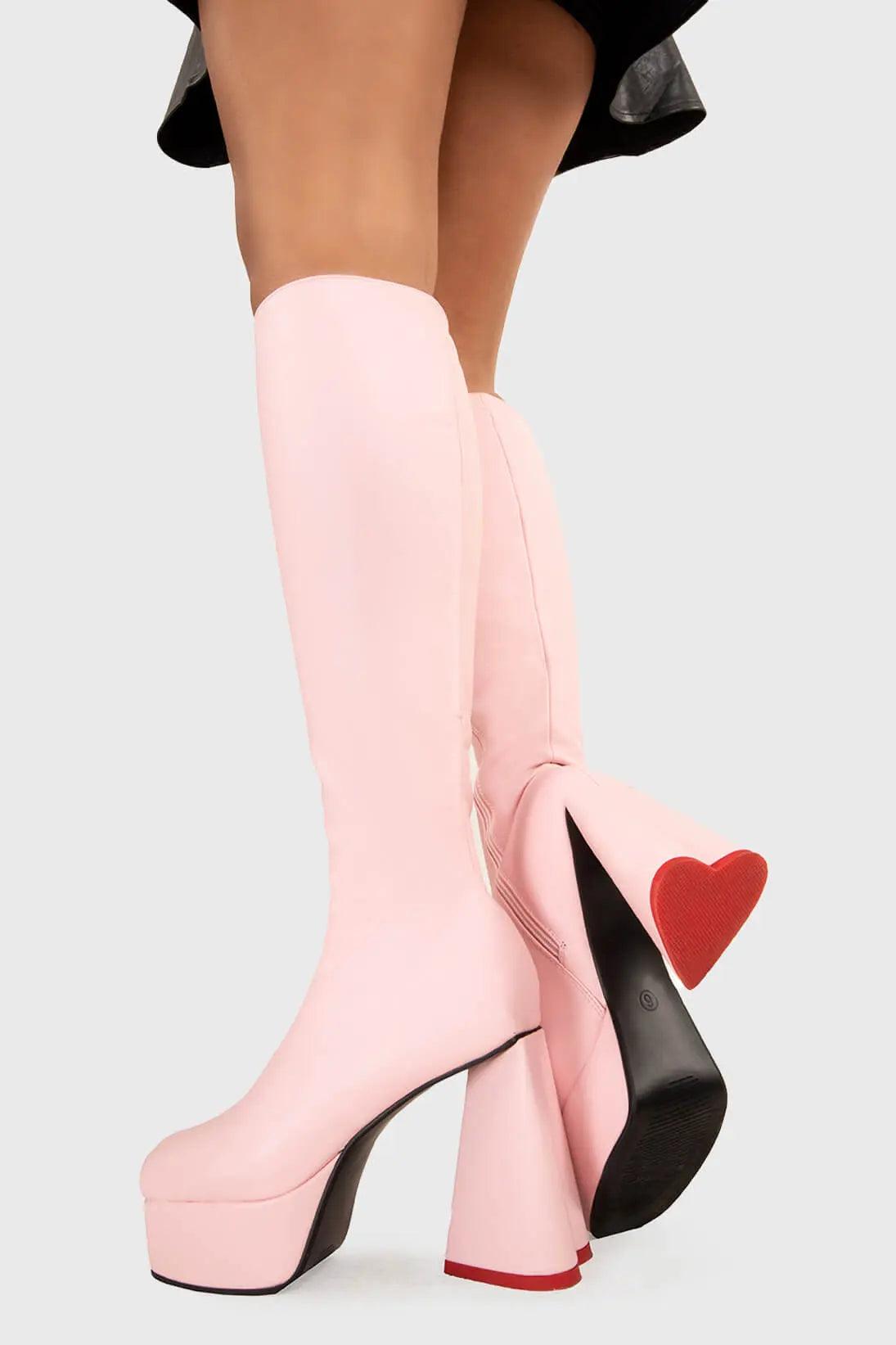 Sweet Talker Platform Knee High Boots Product Image