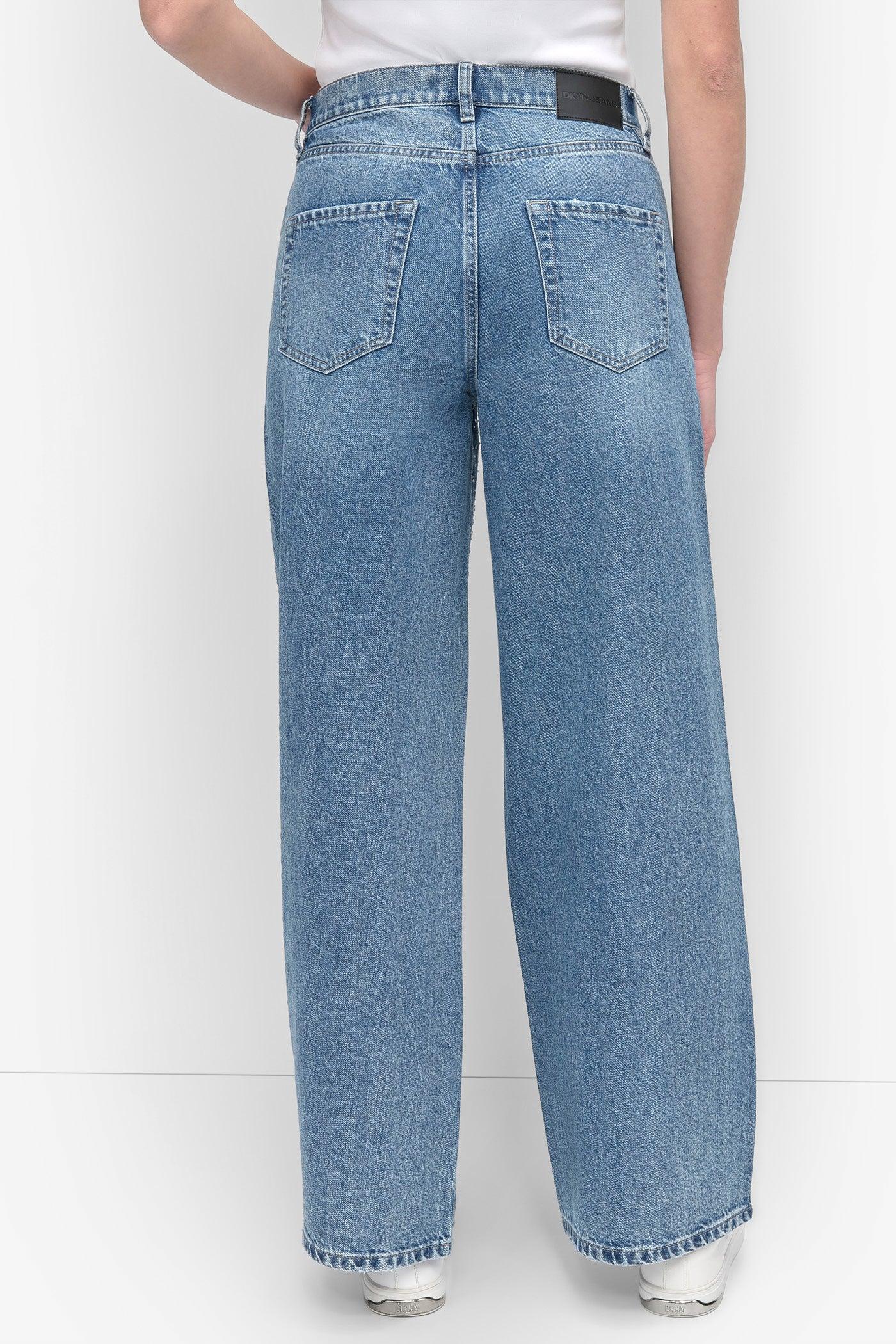 HIGH Rise Length WIDE LEG WITH RHINESTONE EMBELLISHMENT Product Image