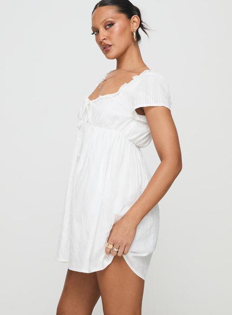Monsterrat Mini Dress White Product Image