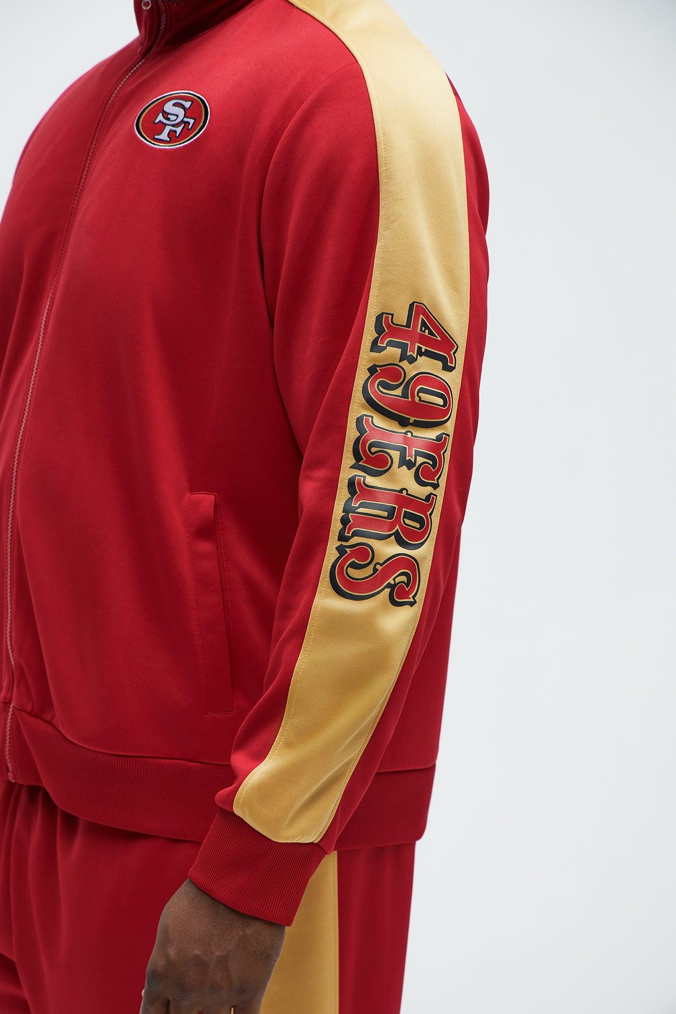 49ers Stand By Track Jacket - Red/combo Male Product Image