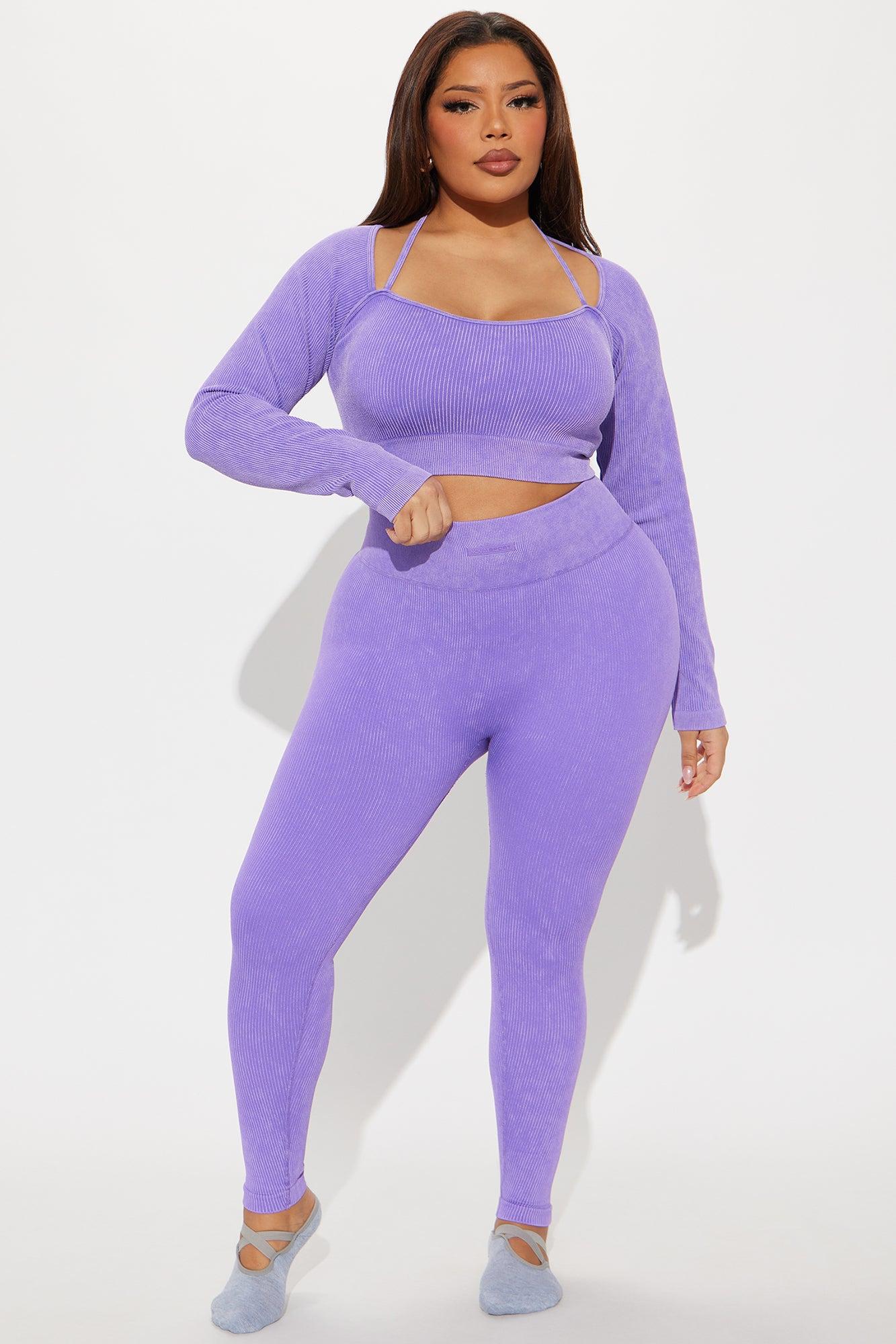 Imprint Effortless Seamless Washed Active Top - Lavender Product Image