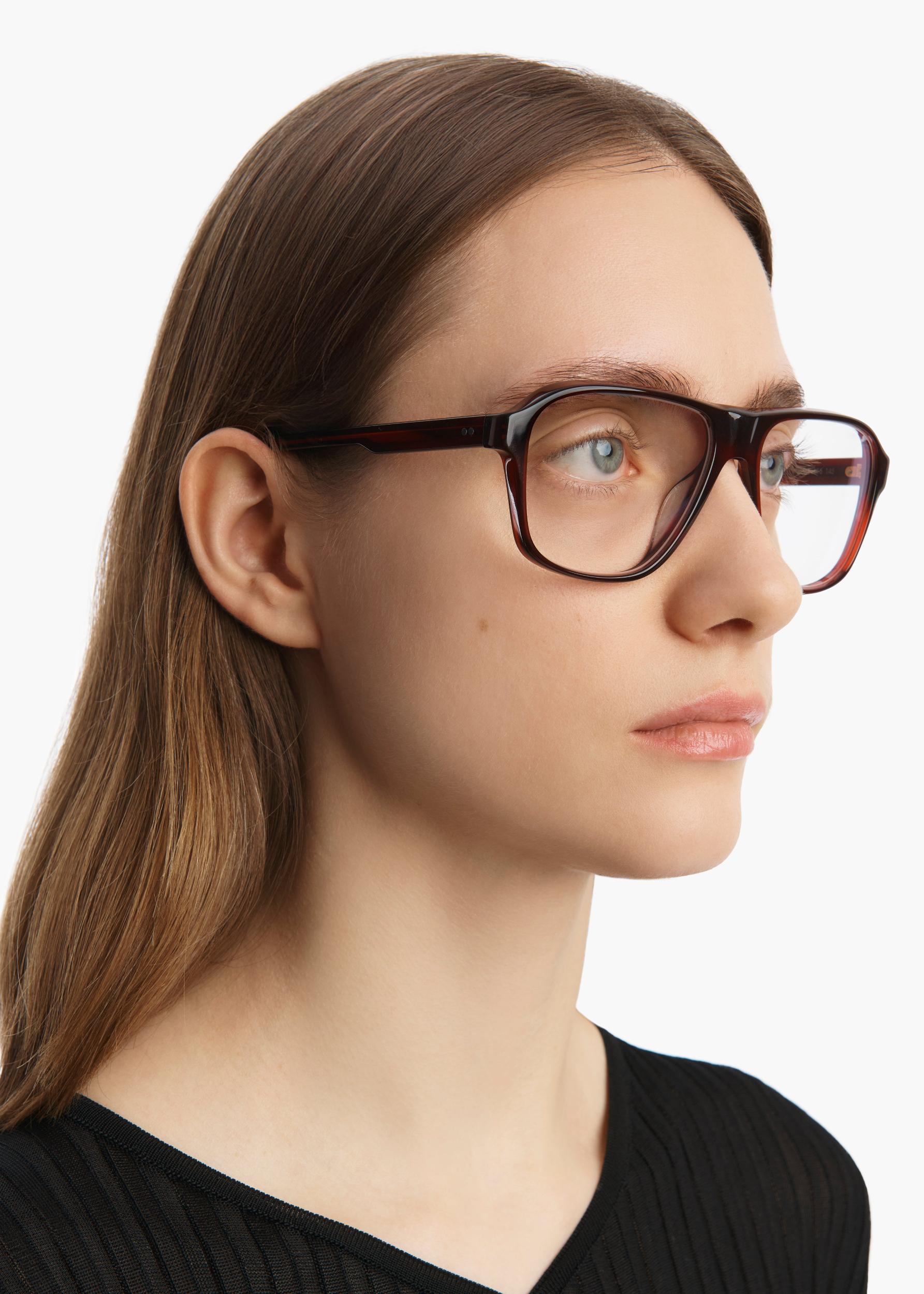 KHAITE x Oliver Peoples 1978RX in Bordeaux Bark Product Image