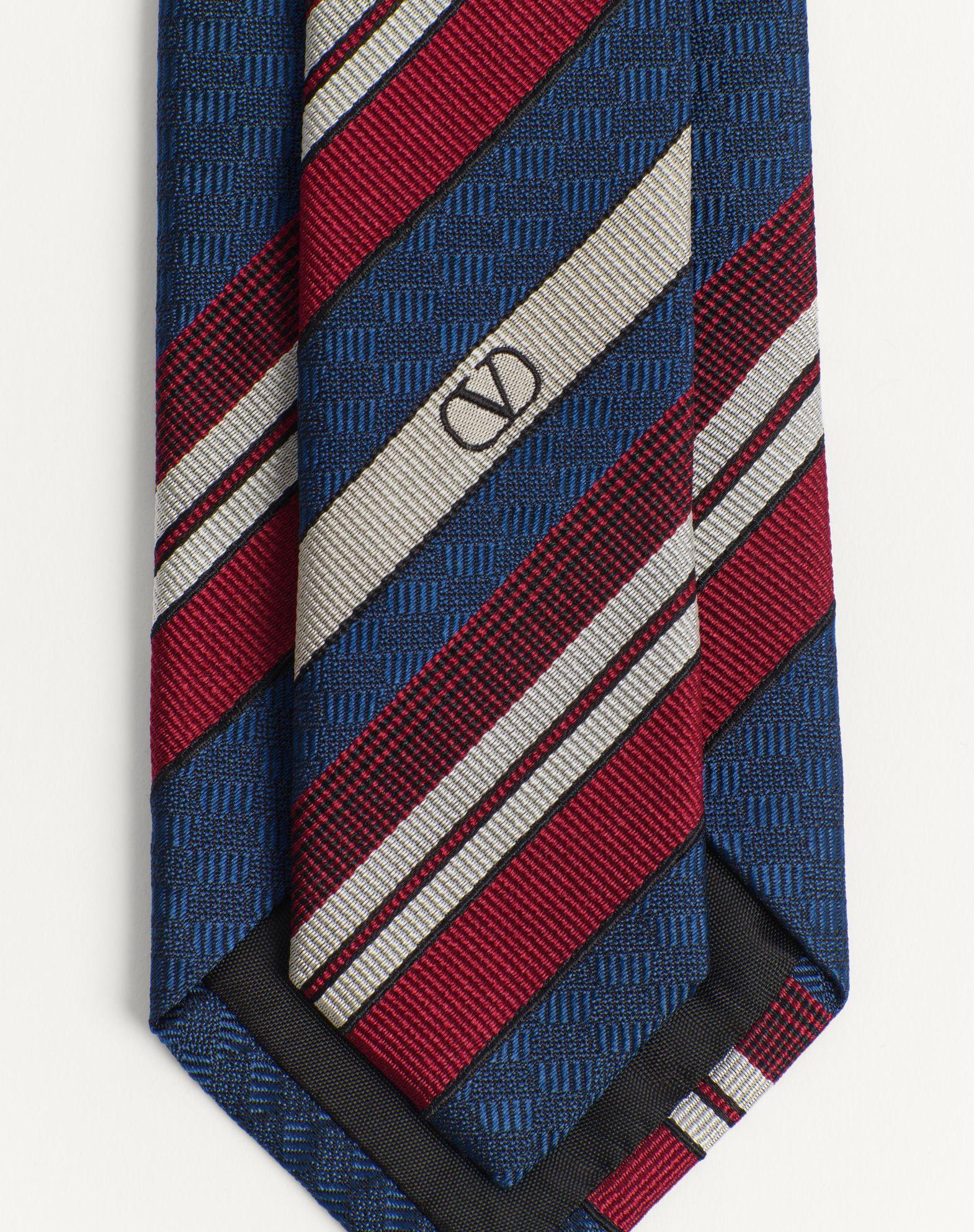 Valentie Striped Silk Tie Product Image