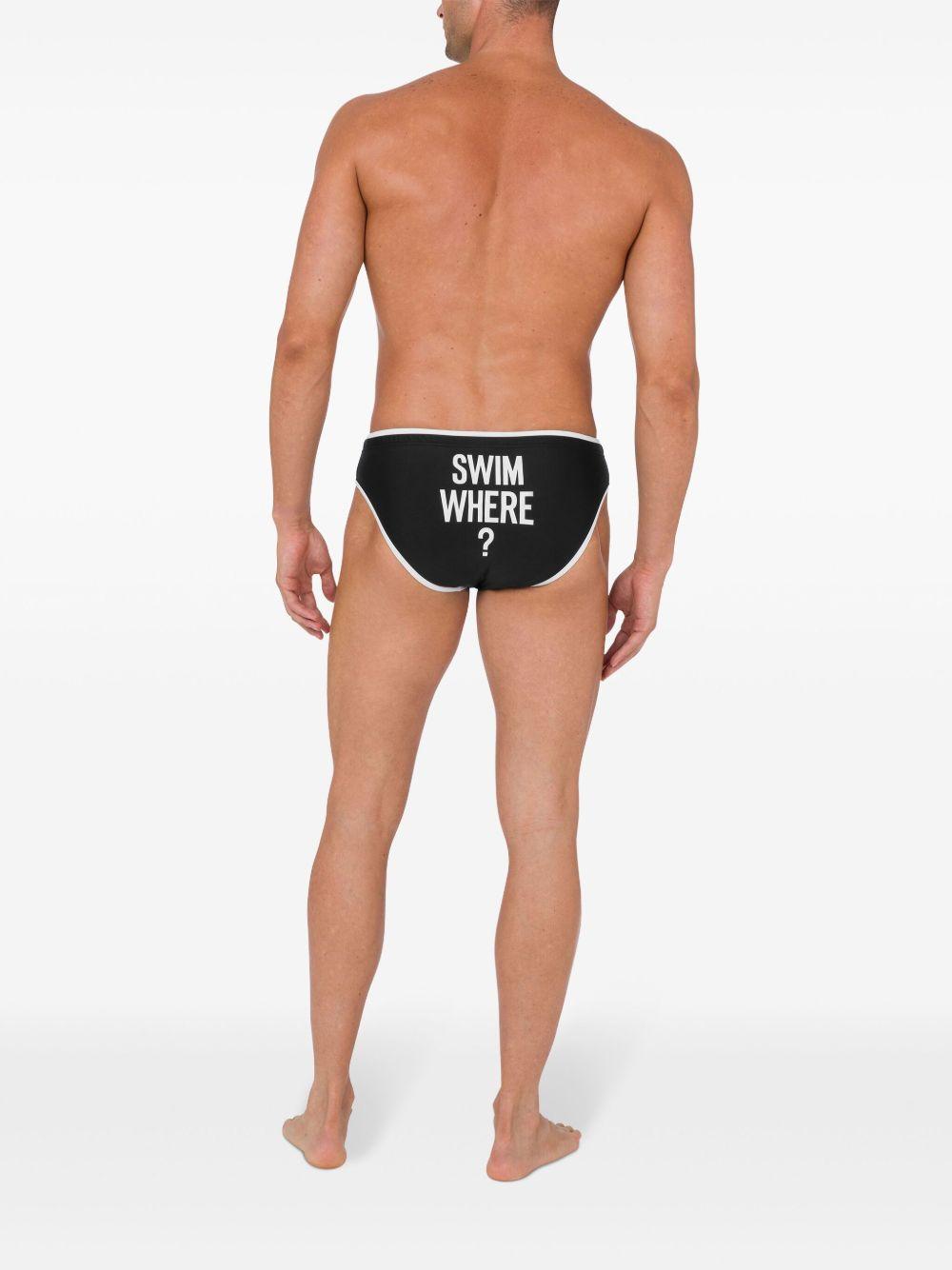 logo-print swim briefs Product Image